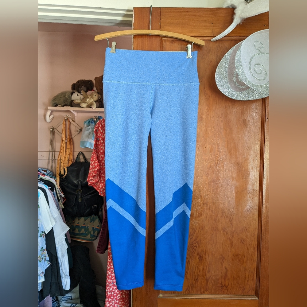 Aerie leggings with retro color blocking size small